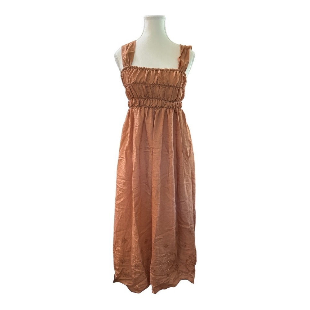 Moon River Smocked Waist Sundress | Size Small